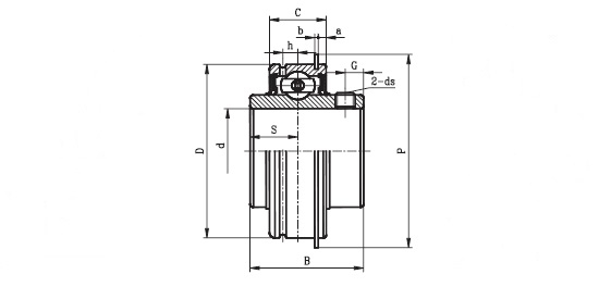 1120 20 C ( ER 204 ) - Bearing Insert with a 20mm bore - TR Brand Schematic