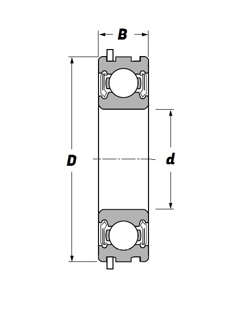 62309 2RS NNR Schematic