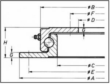 650L - Turntable Bearing   ( Trailer Ring ) Schematic