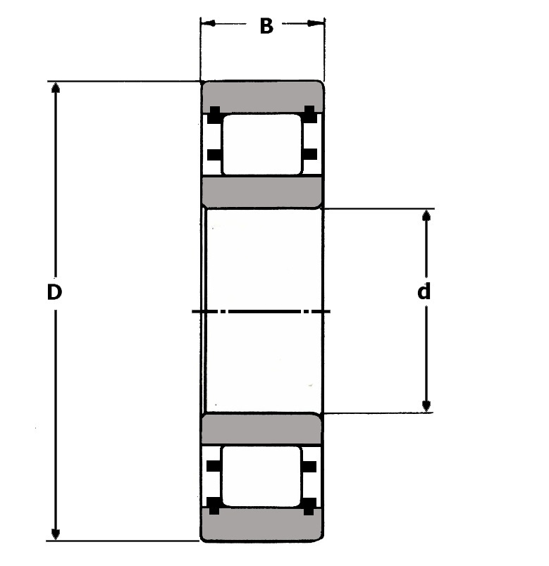 A 1208 TS, Radial Roller Bearing - Premium Brand Schematic