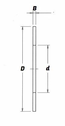 AS 2035, Axial Bearing Washer with a 20mm bore - Premium Range Schematic