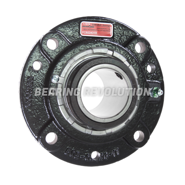 FC B 22420 H, Linkbelt-Rexnord Four Bolt Spherical Roller Flanged Unit with a 1.1/4 inch bore.