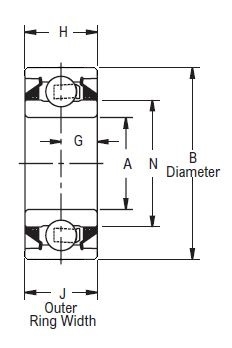 GW 211 PP2, Disc Harrow Bearing with a 2.3/16 inch bore - Premium Schematic