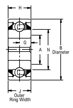 GW 211 PP3, Disc Harrow Bearing with a 1.1/2 inch bore - Premium Schematic