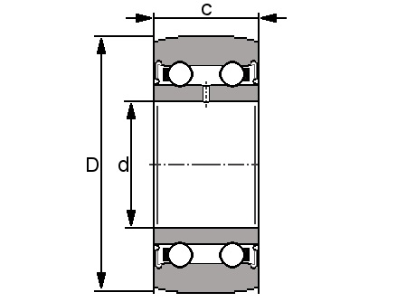 LR 5205 KDDU - Yoke Type Track Roller - Budget Range Schematic