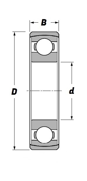 LSN 15, Externally Aligning Ball Bearing with a 2 inch bore - Budget Range Schematic