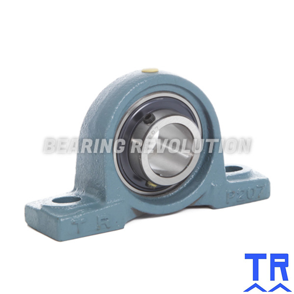 2 Pack) JSB Great Bearings UCP210‑32 Pillow Block Bearing – 2″ Bore, Solid Base, Double-Seal