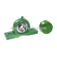 PPL 206 S/S N 6 GRN, Green Thermoplastic Pillow Block Housing Unit with a 30mm bore - Budget Range
