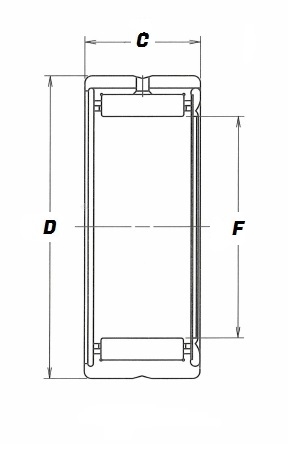RNA 4906 RS, Needle Roller Bearing with a 35mm bore - Premium Range Schematic