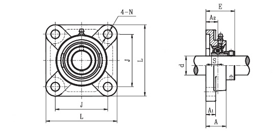 SAF 208 - Bearing Unit Schematic
