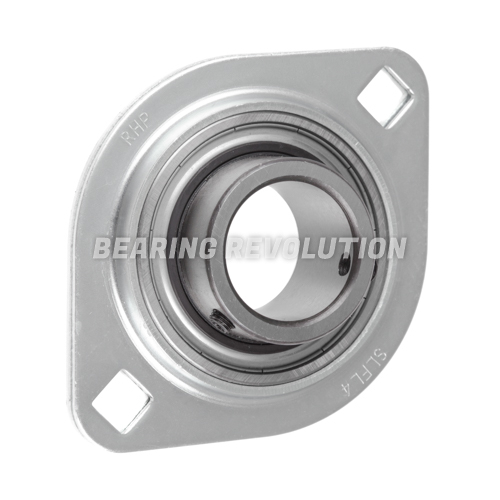 SLFL 1.1/8 A, 'Premium' Oval Flange Unit with a 1.1/8 inch bore.