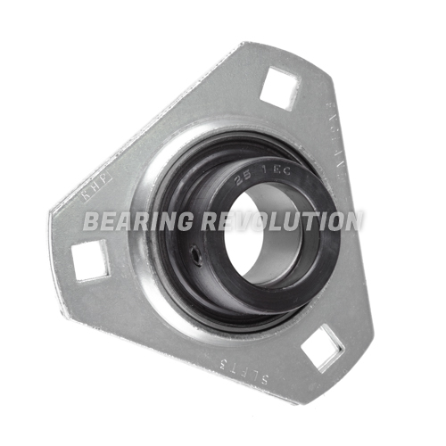 SLFT 1.1/4 EC, 'Premium' Triangular Flange Unit with a 1.1/4 inch bore.