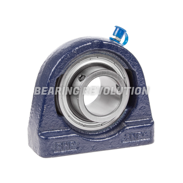 SNP 1.7/16, 'Premium' Tapped Base Pillow Block with a 1.7/16 inch bore.
