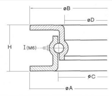 U01N095 - Turntable Bearing   ( Trailer Ring ) Schematic