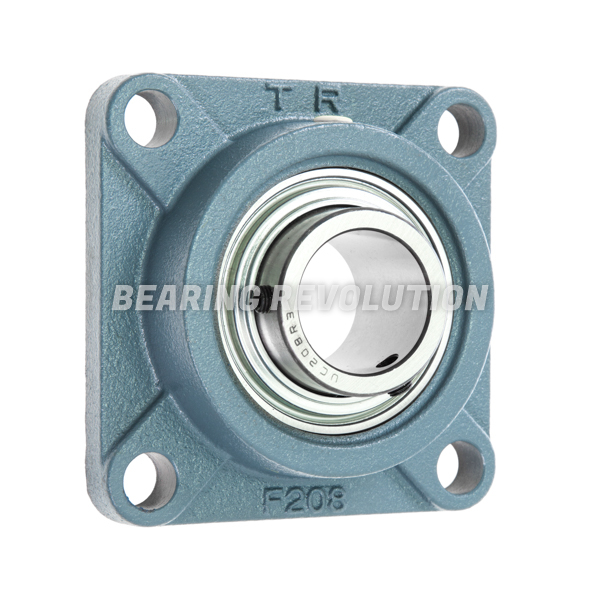 Square Bearing Unit UCF Self Lube Housed  Metric and Imperial 4 Bolt Flange