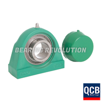 UCPL 207 S/S N 6AGRN, Green Thermoplastic Tapped Base Pillow Block Housing Unit with a 35 bore - Select Range