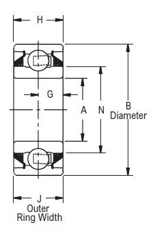 W 210 PP2, Disc Harrow Bearing with a 1.15/16 inch bore - Premium Schematic