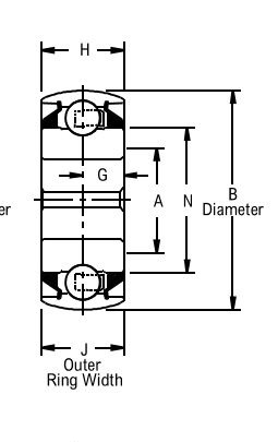 W 211 PPB3, Disc Harrow Bearing with a 1.1/2 inch bore - Premium Schematic